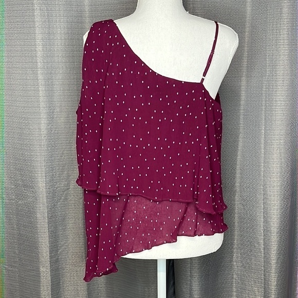 PARKER SMALL PURPLE ASYMMETRICAL TANK TOP NWT - Picture 4 of 8